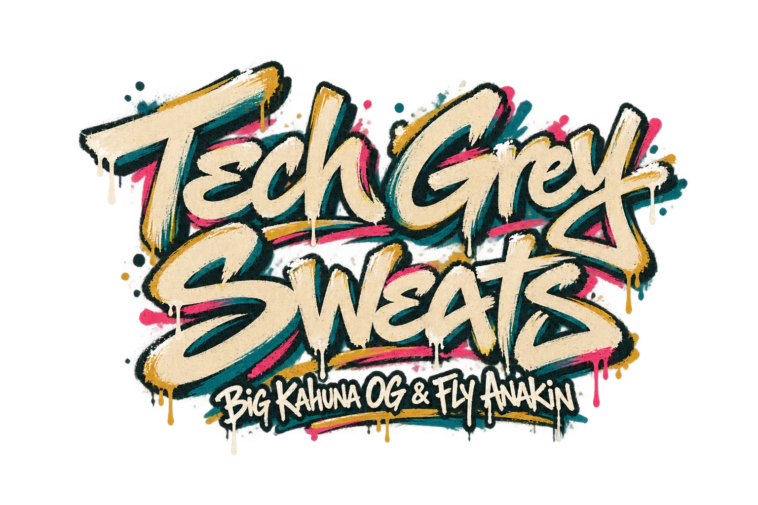 Tech Grey Sweats — Big Kahuna OG & Fly Anakin｜CRATE DIGGIN｜DJ Naoyaman