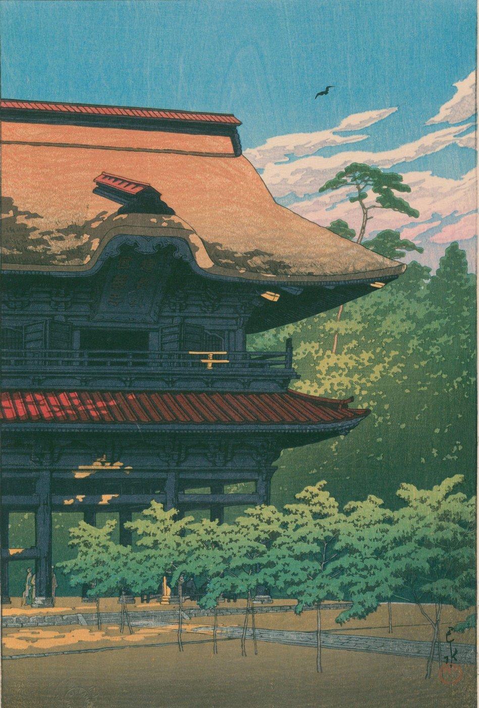 『川瀬巴水版画集 1』の「鎌倉建長寺」|鎌・くらんぽ(クランポック制作)